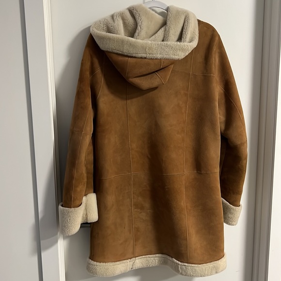 Vintage Shearling Coat – Real Lamb Suede Jacket - Picture 5 of 10